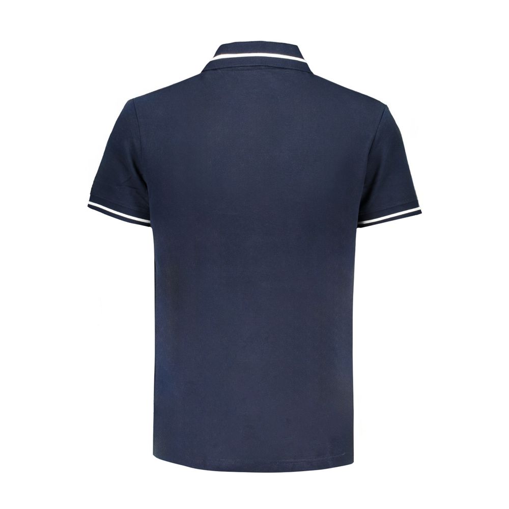 Blue Cotton Polo Shirt