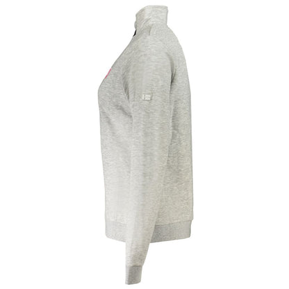 Gray Cotton Women Sweater