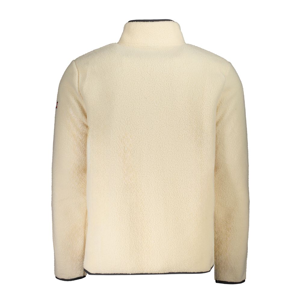 Beige Polyester Men Sweater