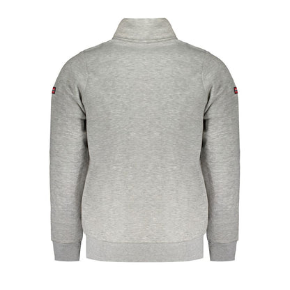 Gray Cotton Men Sweater