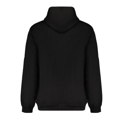 Black Cotton Men Sweater