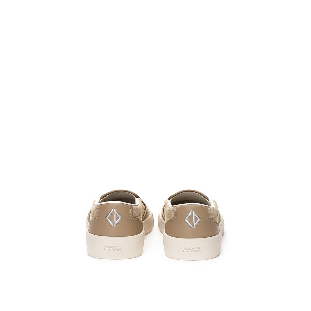 Beige Leather Sneaker