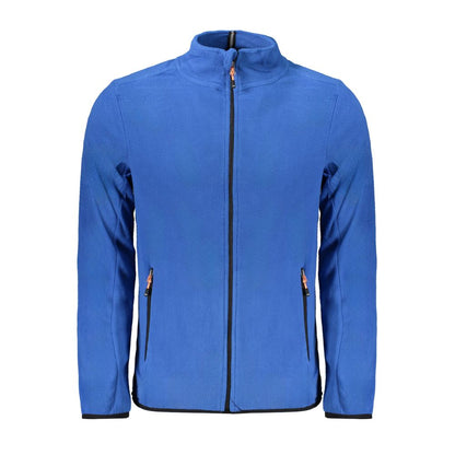 Blue Polyester Men Sweater