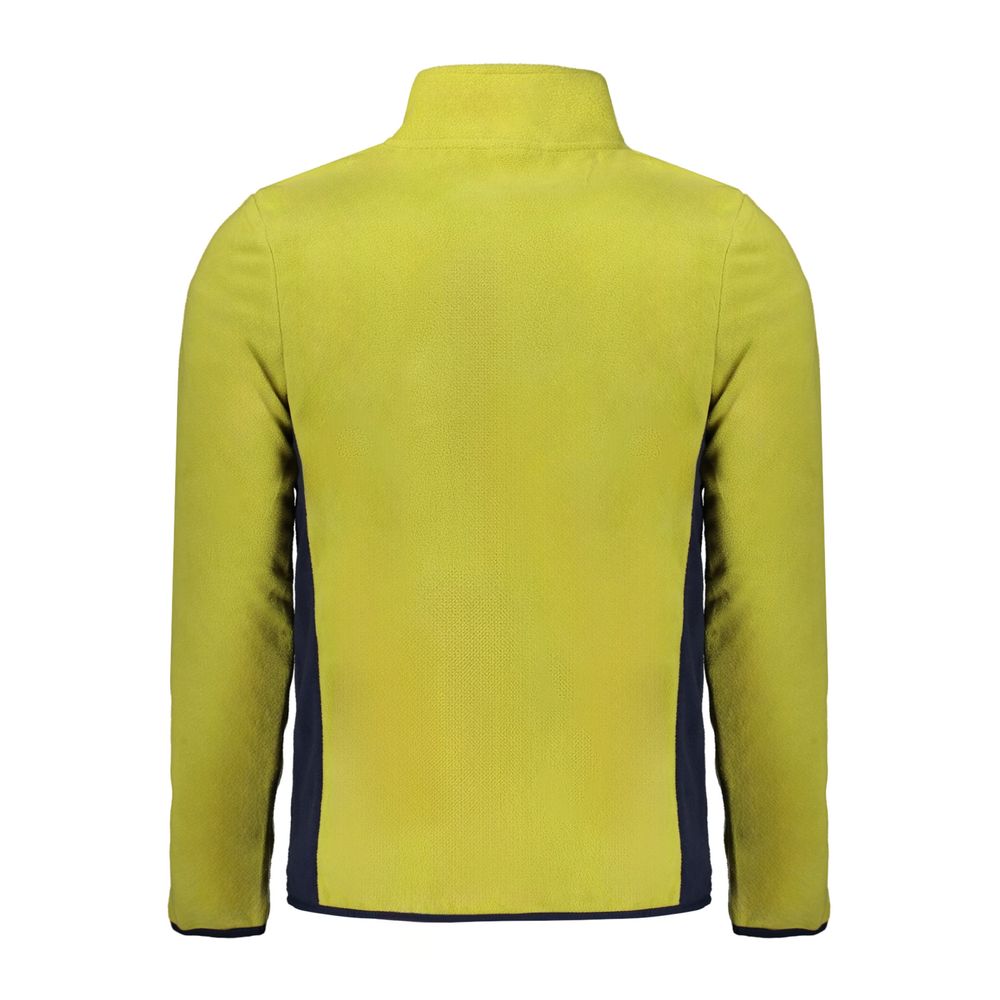 Yellow Polyester Men Sweater