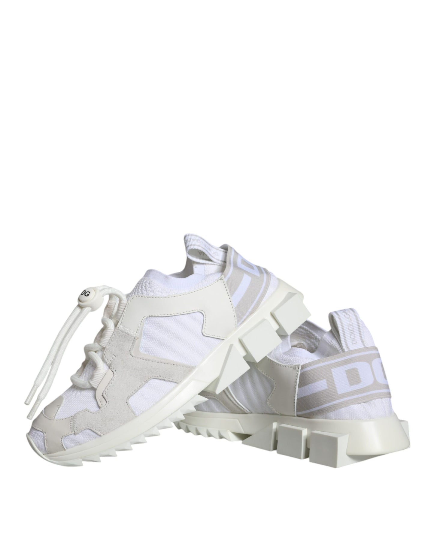 White Mesh Sorrento Trekking Sneakers Shoes