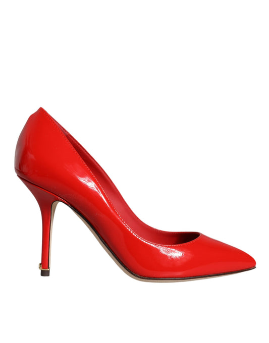 Red Patent Leather Bellucci Heel Pumps Shoes