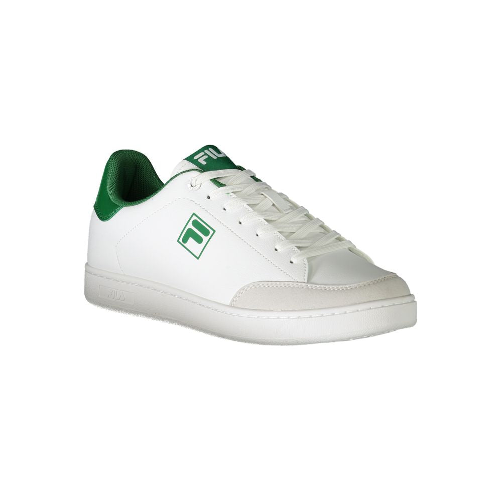 White Polyester Men Sneaker