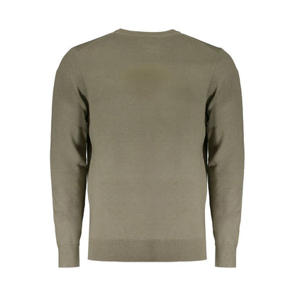 Green Wool Men Sweater