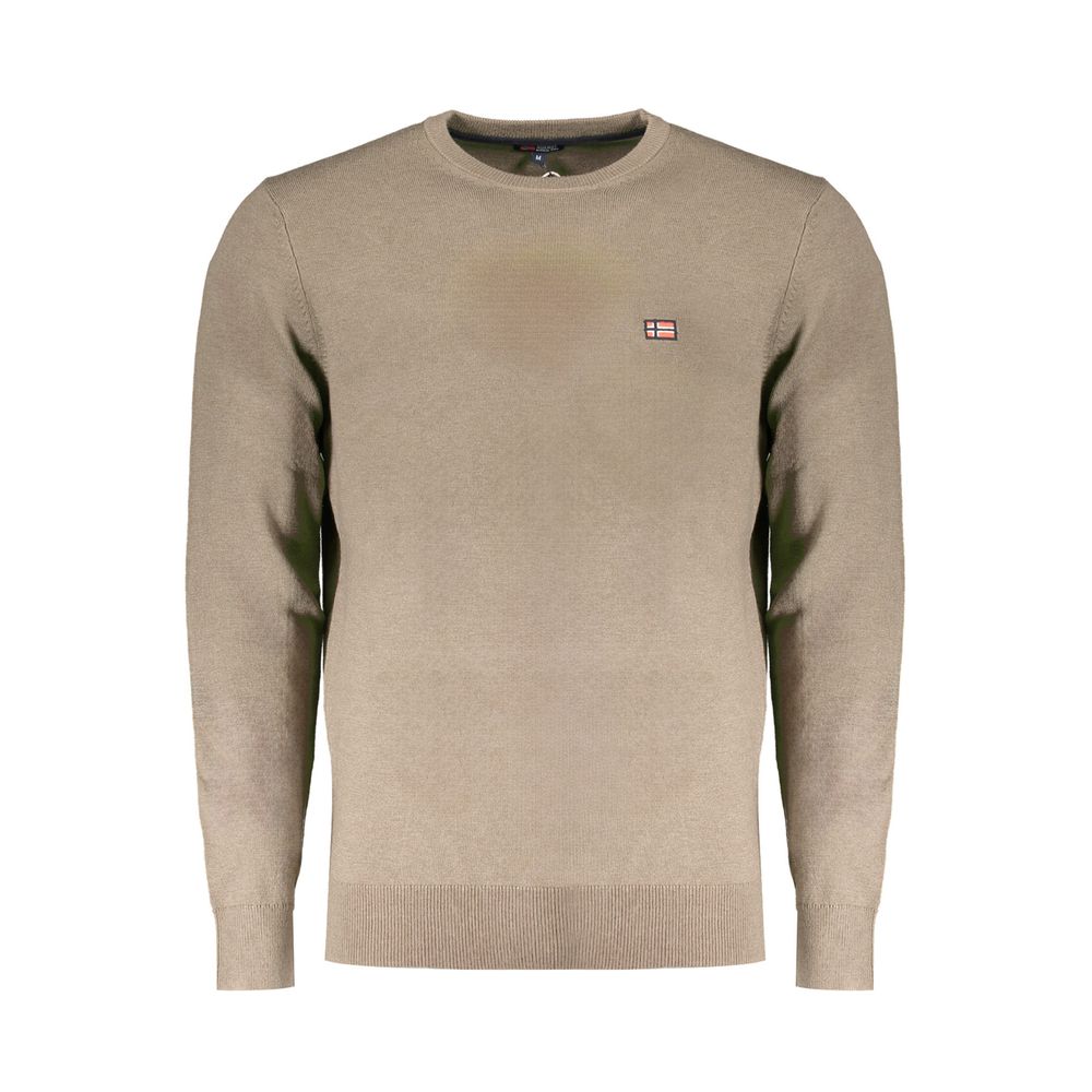 Brown Wool Men Sweater