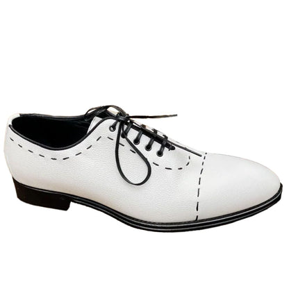 White Leather Di Calfskin Formal