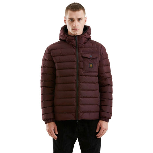 Red Nylon Men Jacket