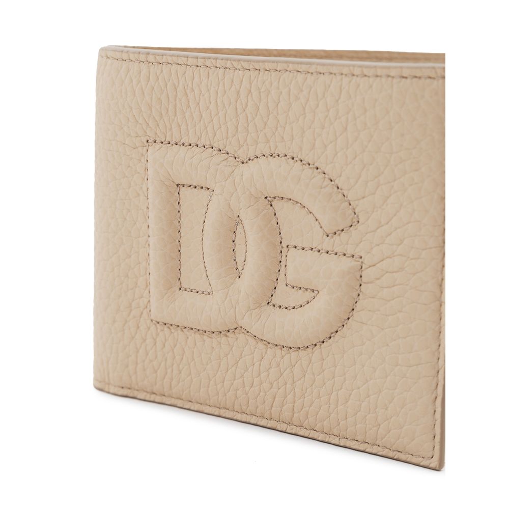 Beige Leather Wallet