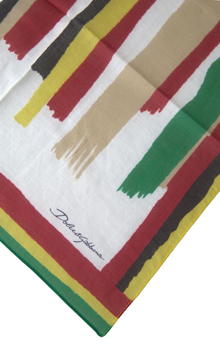 Dolce & Gabbana Elegant Multicolor Cotton Men's Scarf