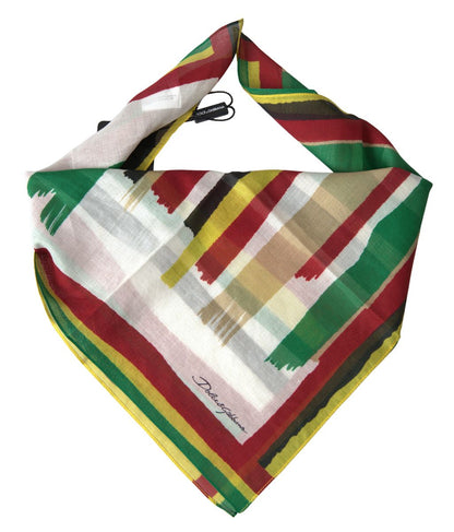 Dolce & Gabbana Elegant Multicolor Cotton Men's Scarf