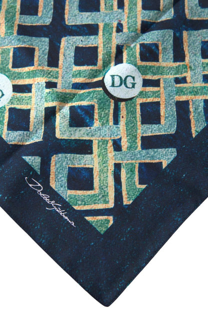 Dolce & Gabbana Elegant Multicolor Silk Square Scarf