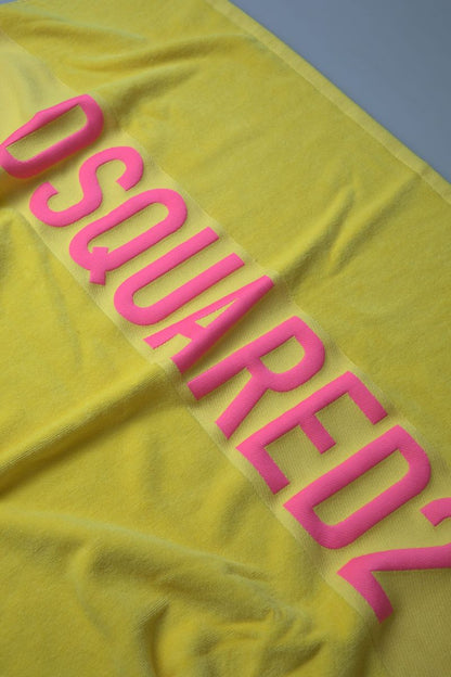 Dsquared² Sunshine Yellow Logo Beach Towel