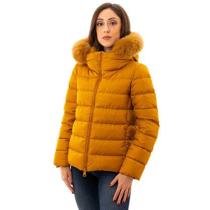 Yellow Polyamide Jackets & Coat