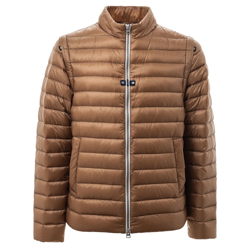 Brown Polyamide Jacket