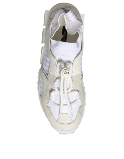 White Mesh Sorrento Trekking Sneakers Shoes