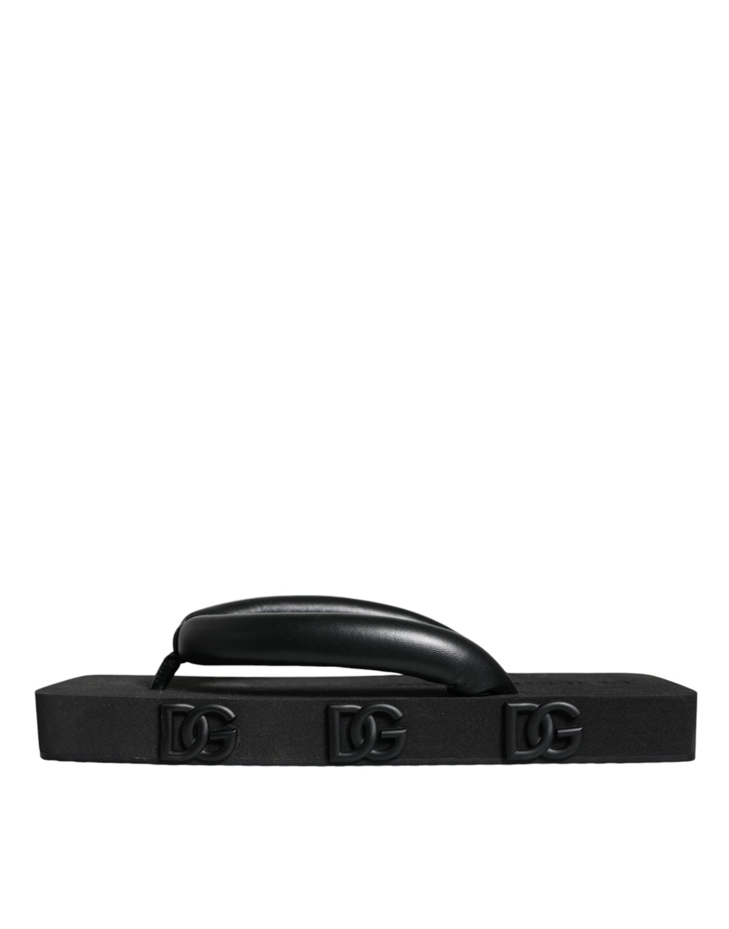 Black Rubber Flip Flops Slide Sandals Shoes