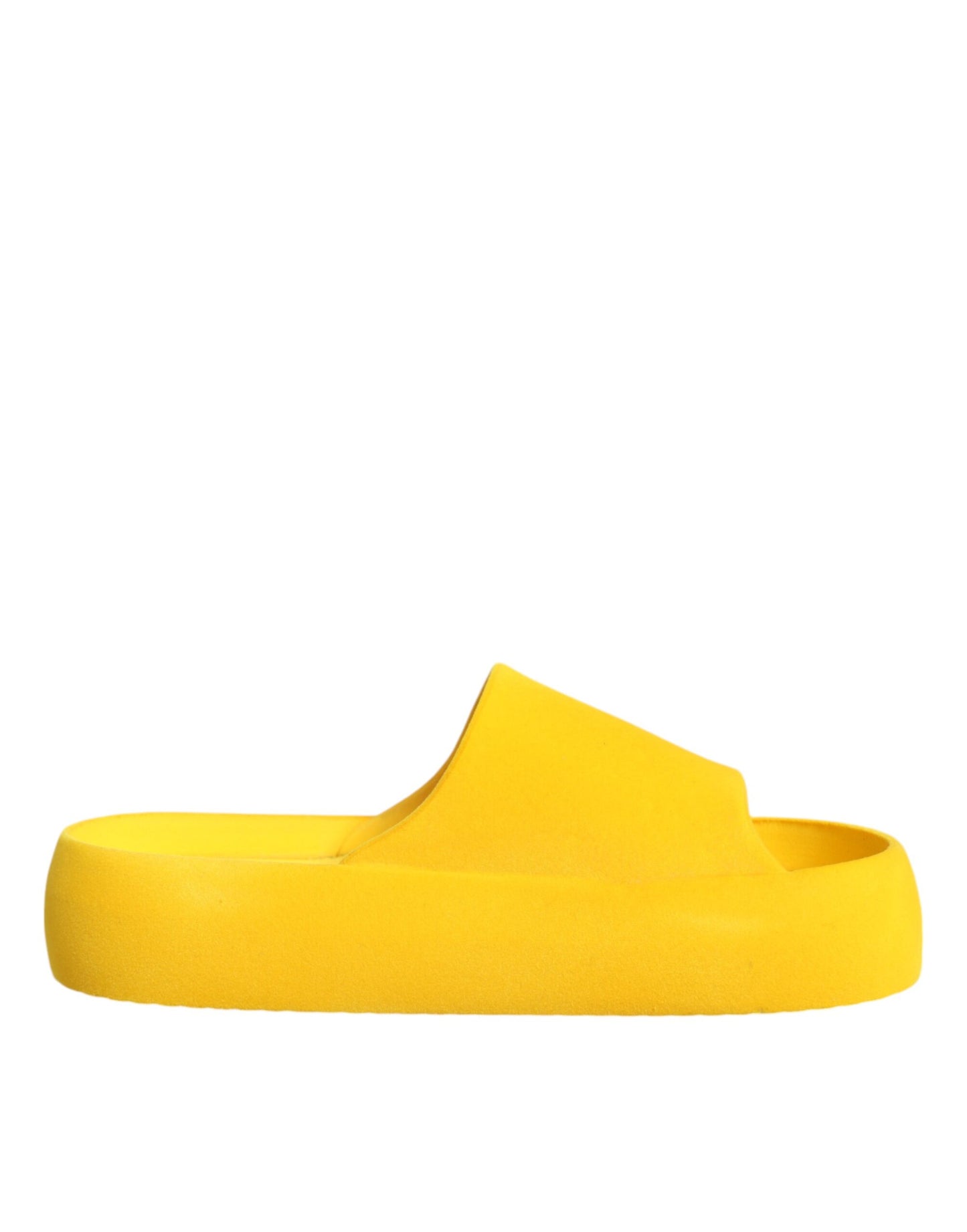 Yellow Rubber Slides Sandals Beachwear Shoes