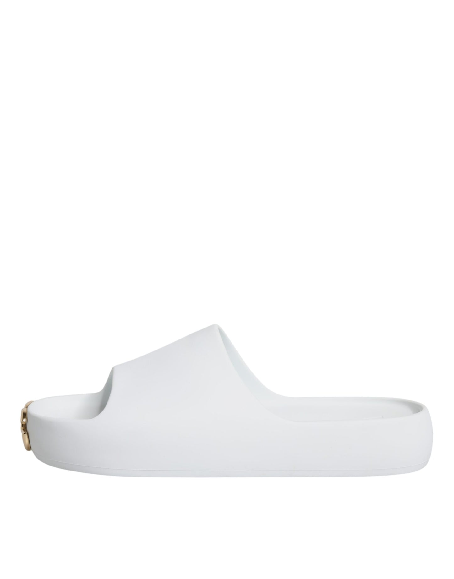 White Rubber Slides Sandals Beachwear Shoes