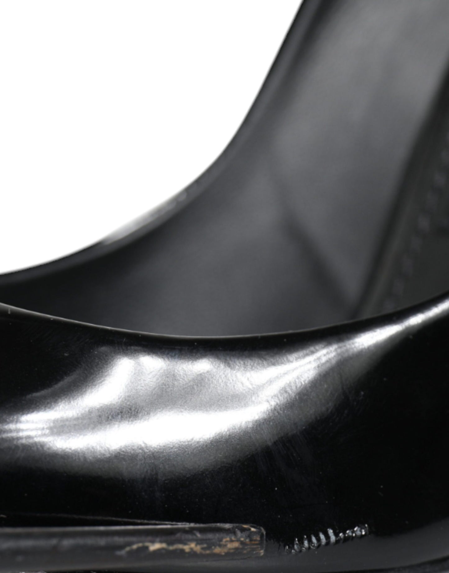 Black Patent Leather High Heels Pumps Shoes