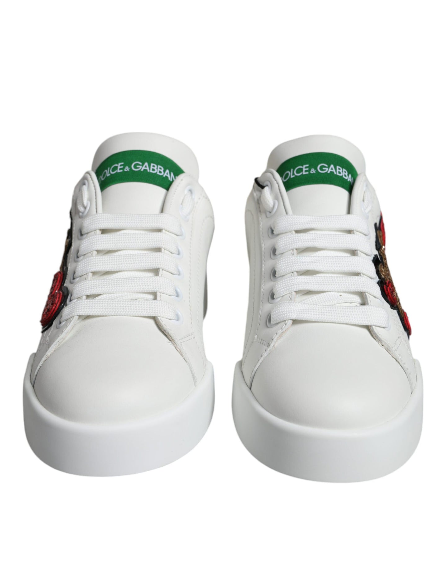 White Love Patch Portofino Sneakers Shoes