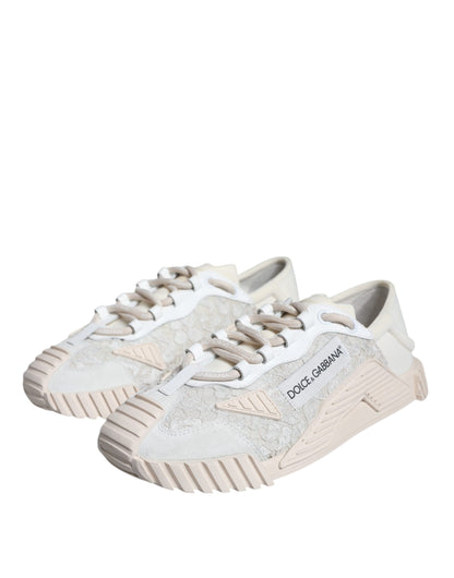 White Lace NS1 Low Top Sneaker Sports Shoes