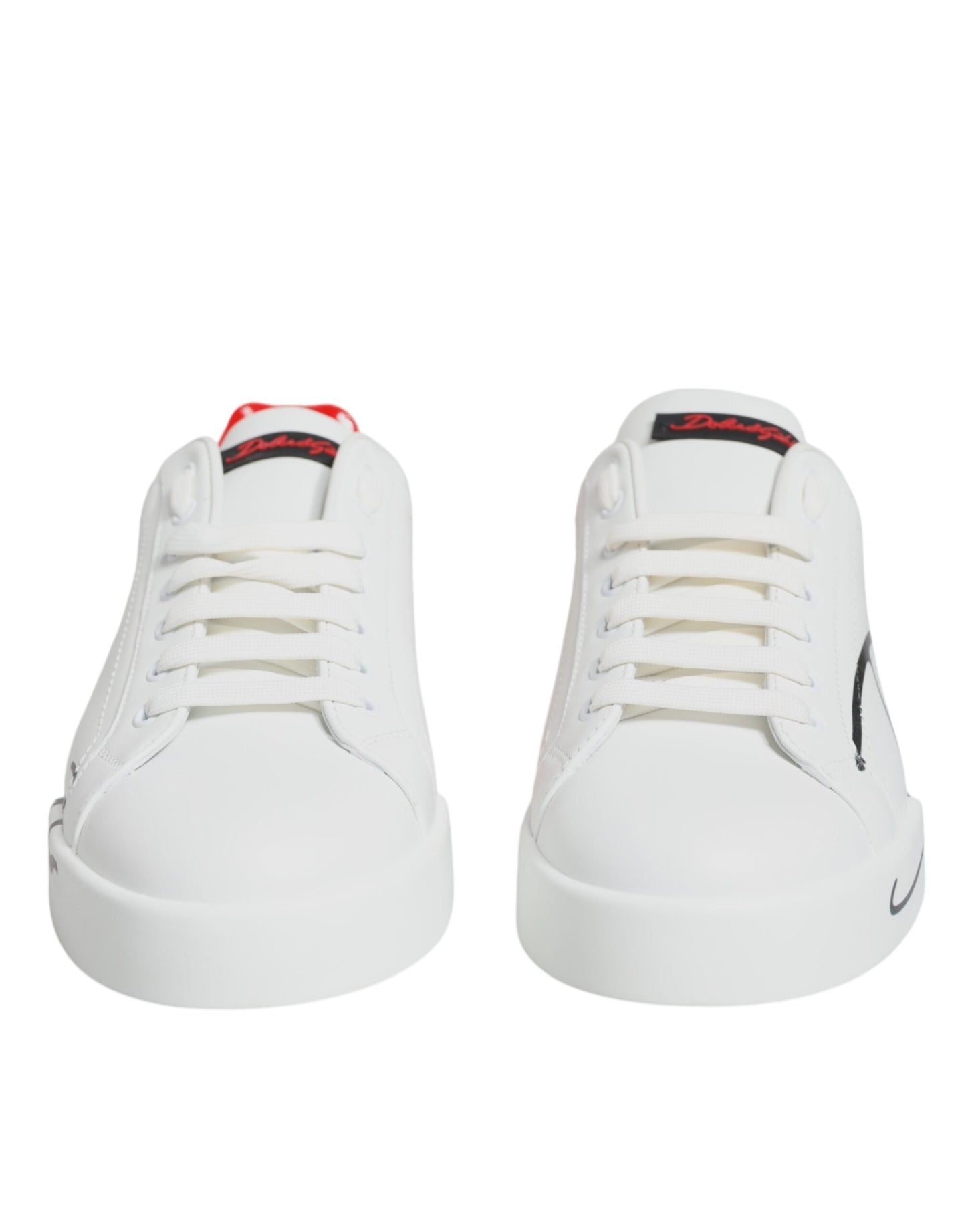 White Red Portofino Low Top Sneakers Shoes