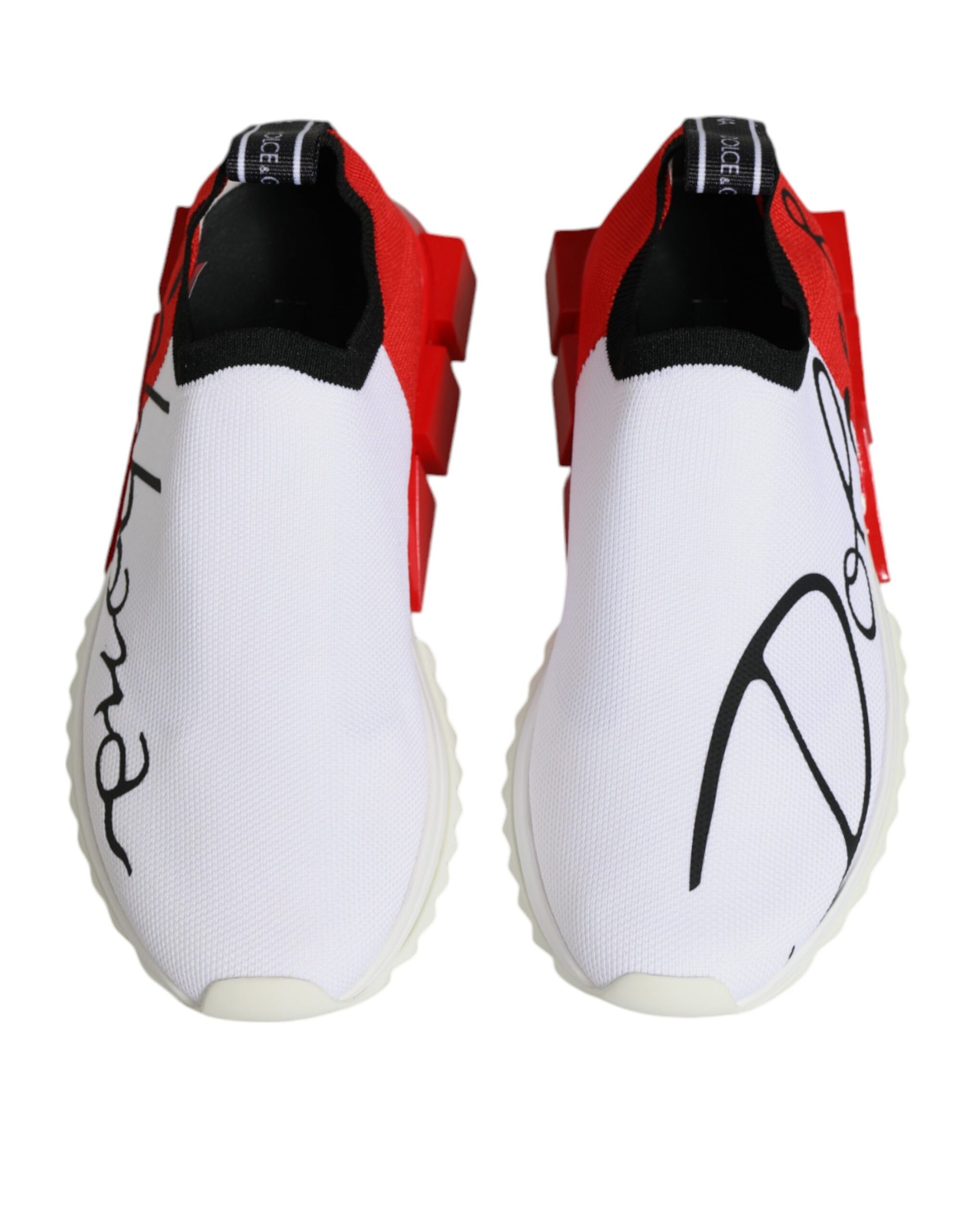 White Red Low Top Sorrento Men Sneakers Shoes