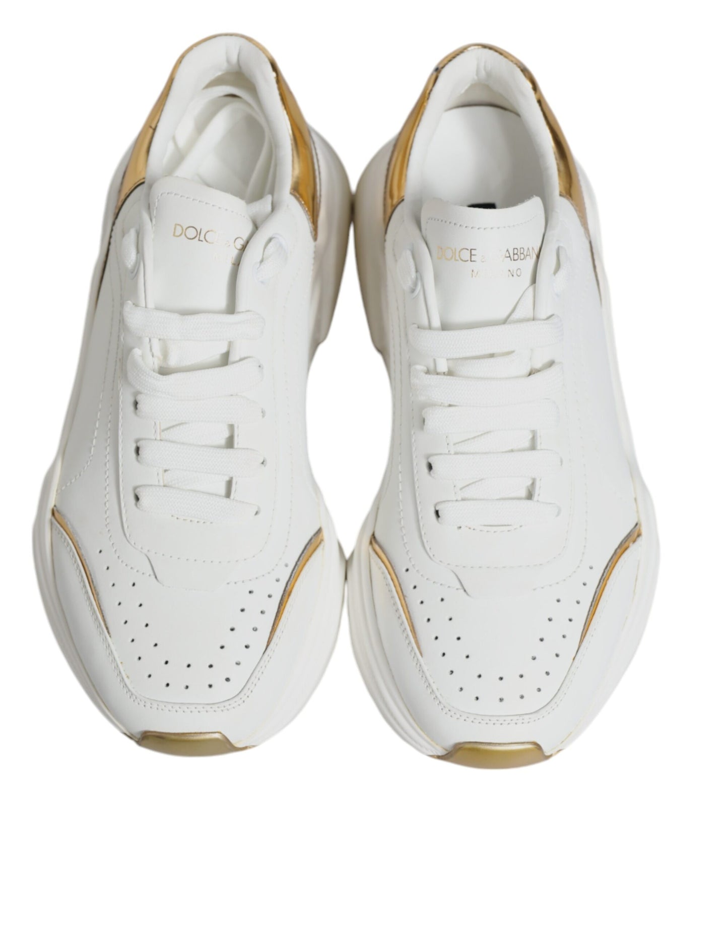 White Gold Daymaster Low Top Sneakers Shoes