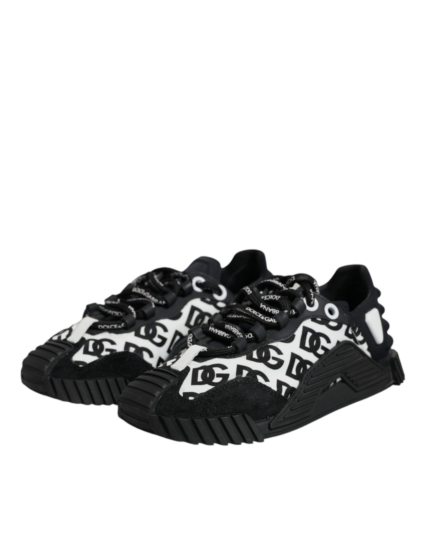 Black Logo Lace Up Low Top NS1 Sneakers Shoes