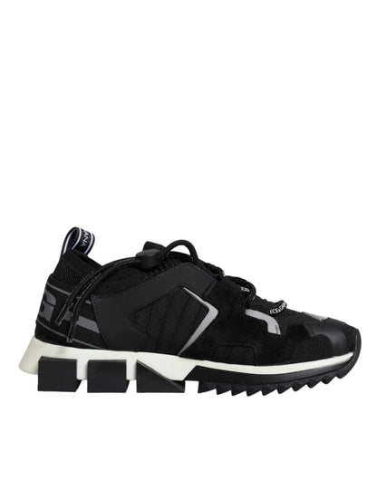 Black Mesh Sorrento Trekking Sneakers Shoes