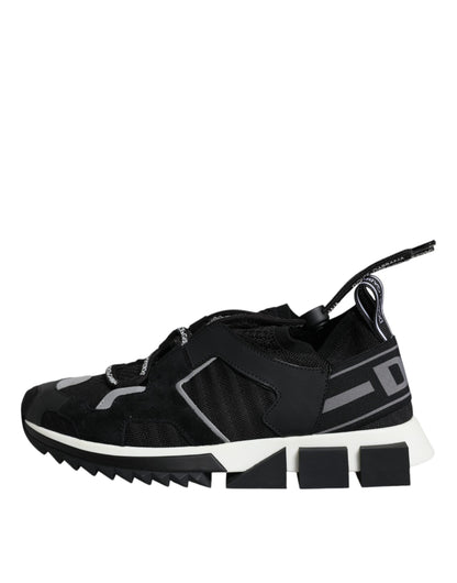 Black Mesh Sorrento Trekking Sneakers Shoes