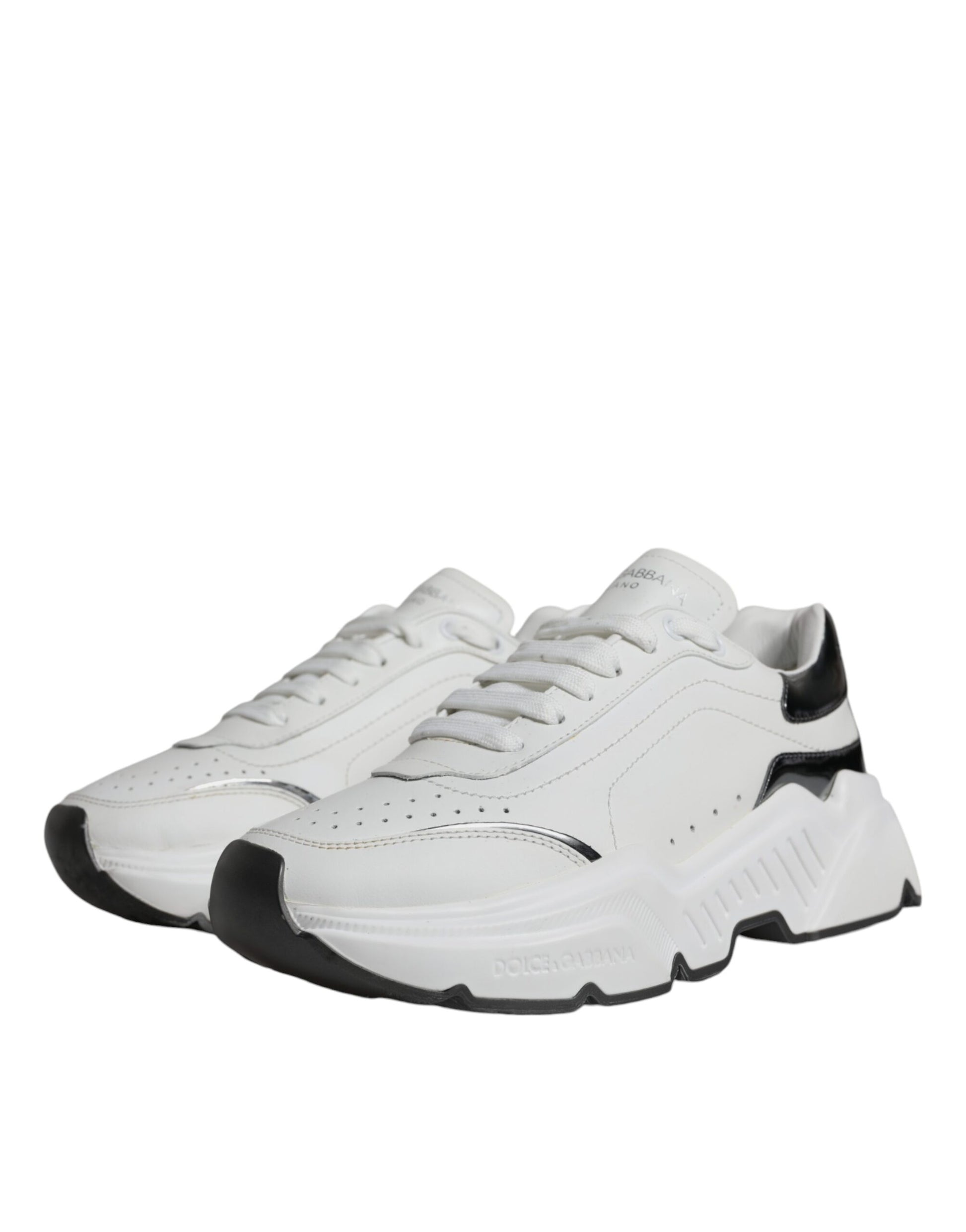 Silver White Daymaster Low Top Sneakers Shoes