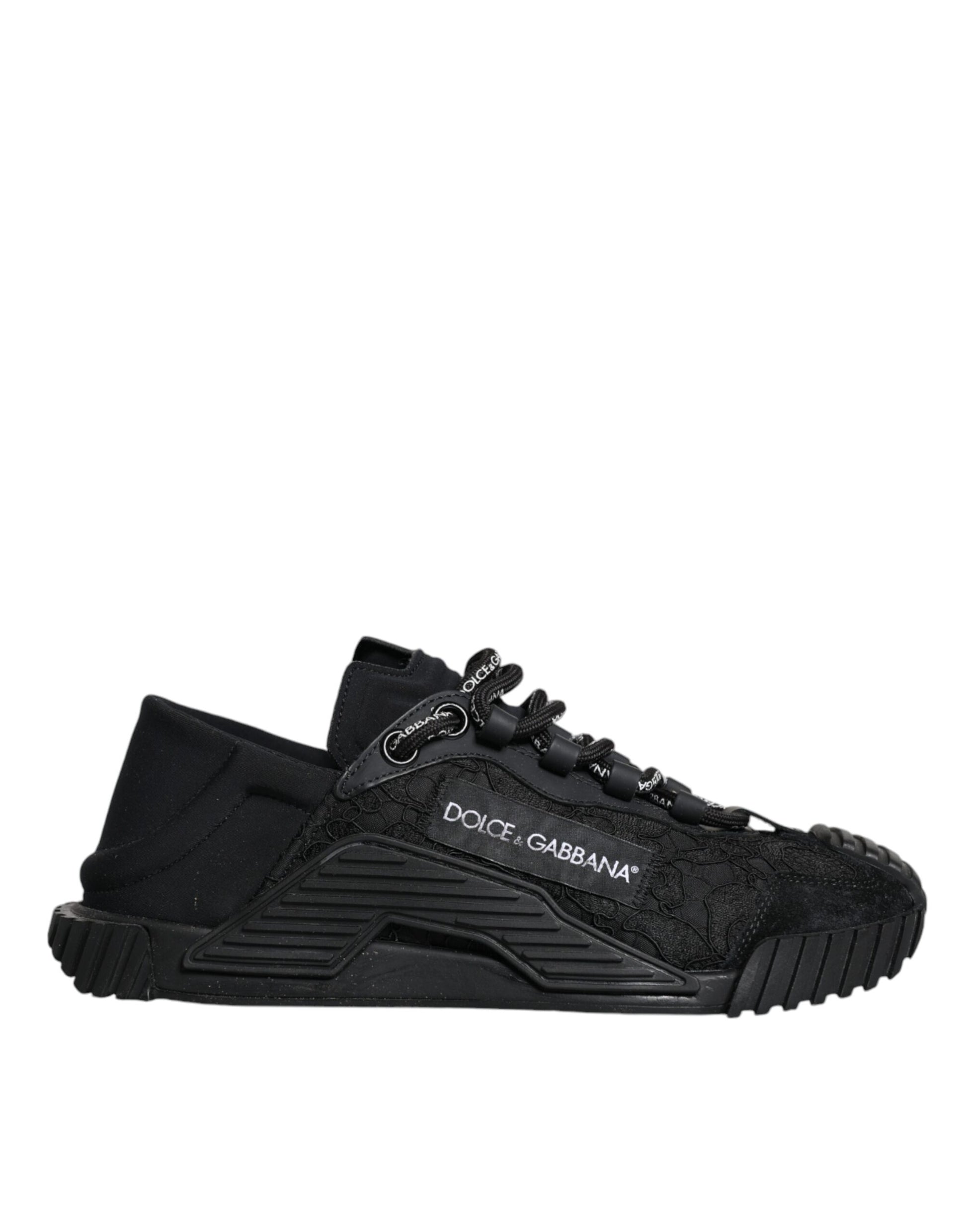 Black Nylon Low Top NS1 Sneakers Shoes