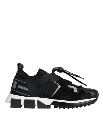 Black Mesh Sorrento Trekking Sneakers Shoes