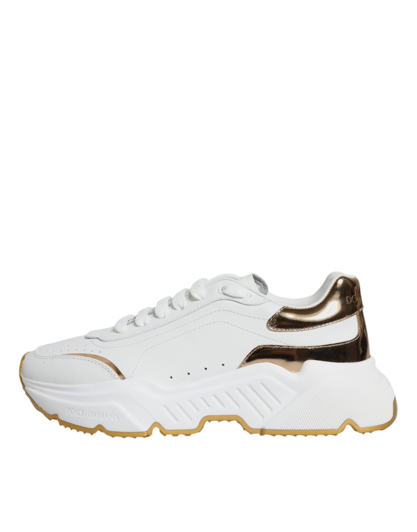 Gold White Daymaster Low Top Sneakers Shoes