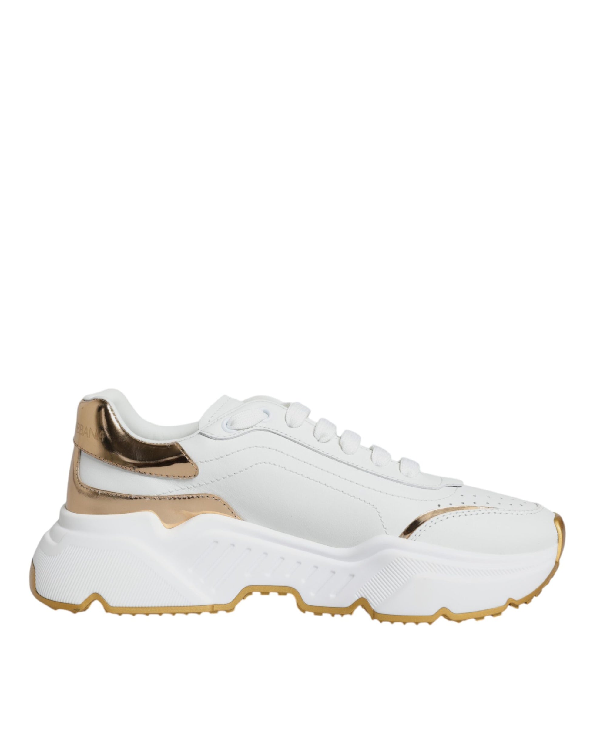 Gold White Daymaster Low Top Sneakers Shoes