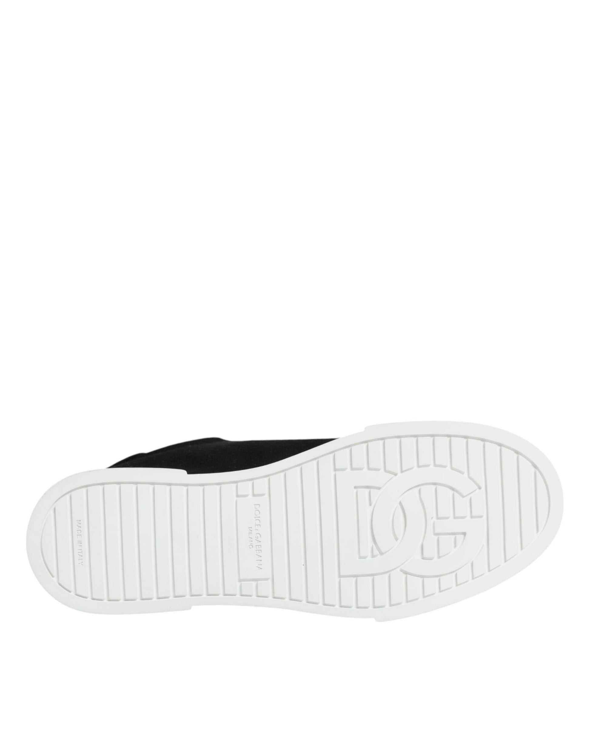 Black White Portofino Low Top Sneakers Shoes