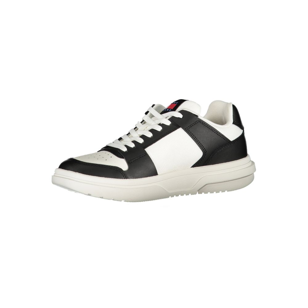 Black Leather Women Sneaker