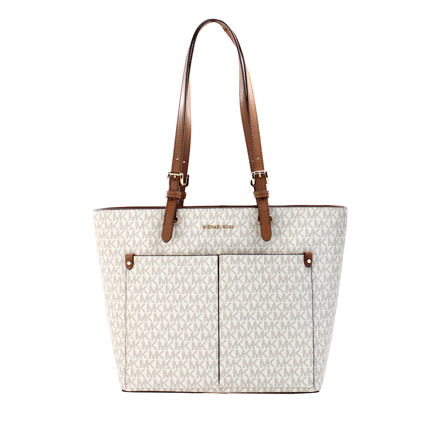 Jet Set Medium Vanilla Double Pocket Tote Bag