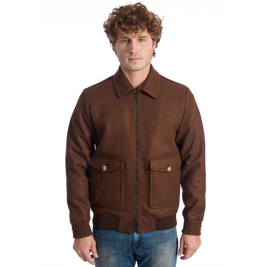 Brown Viscose Jacket