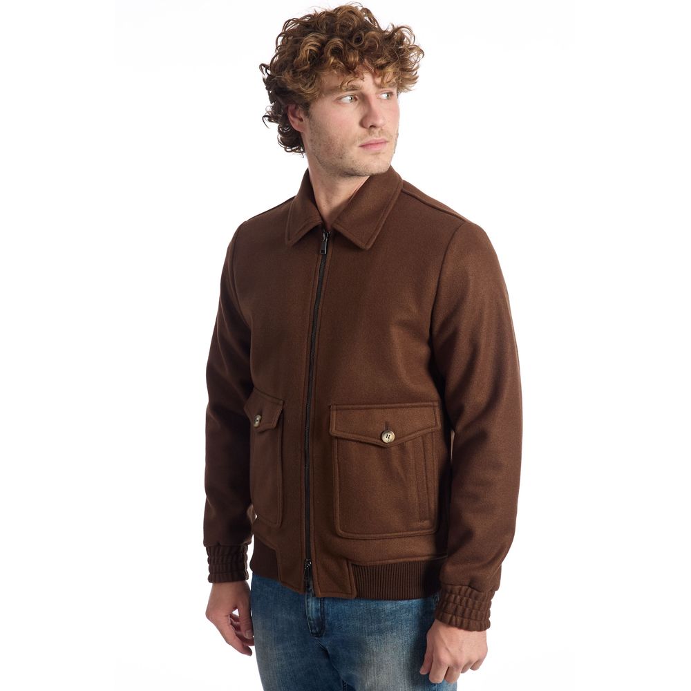 Brown Viscose Jacket