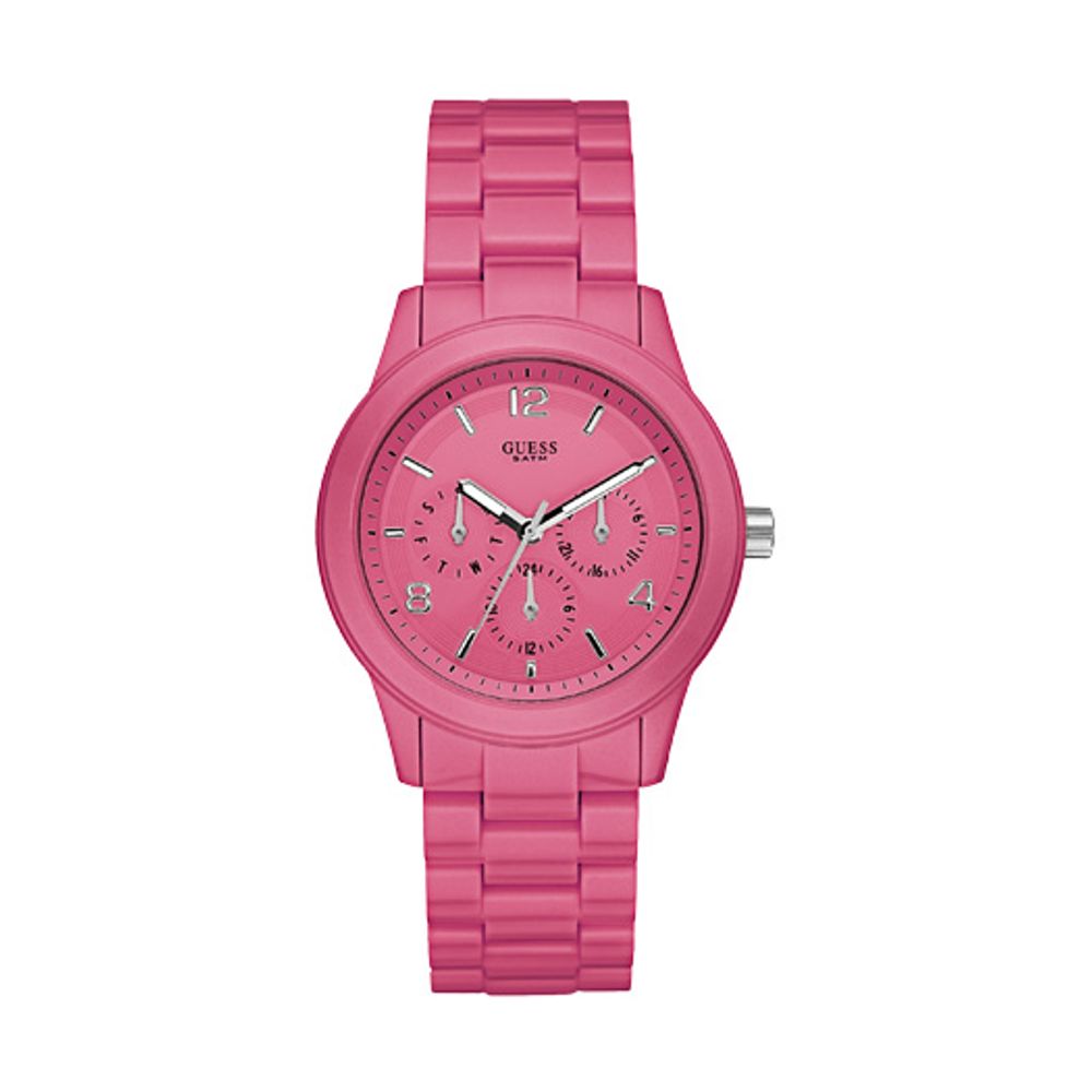 Pink Rubber Watch