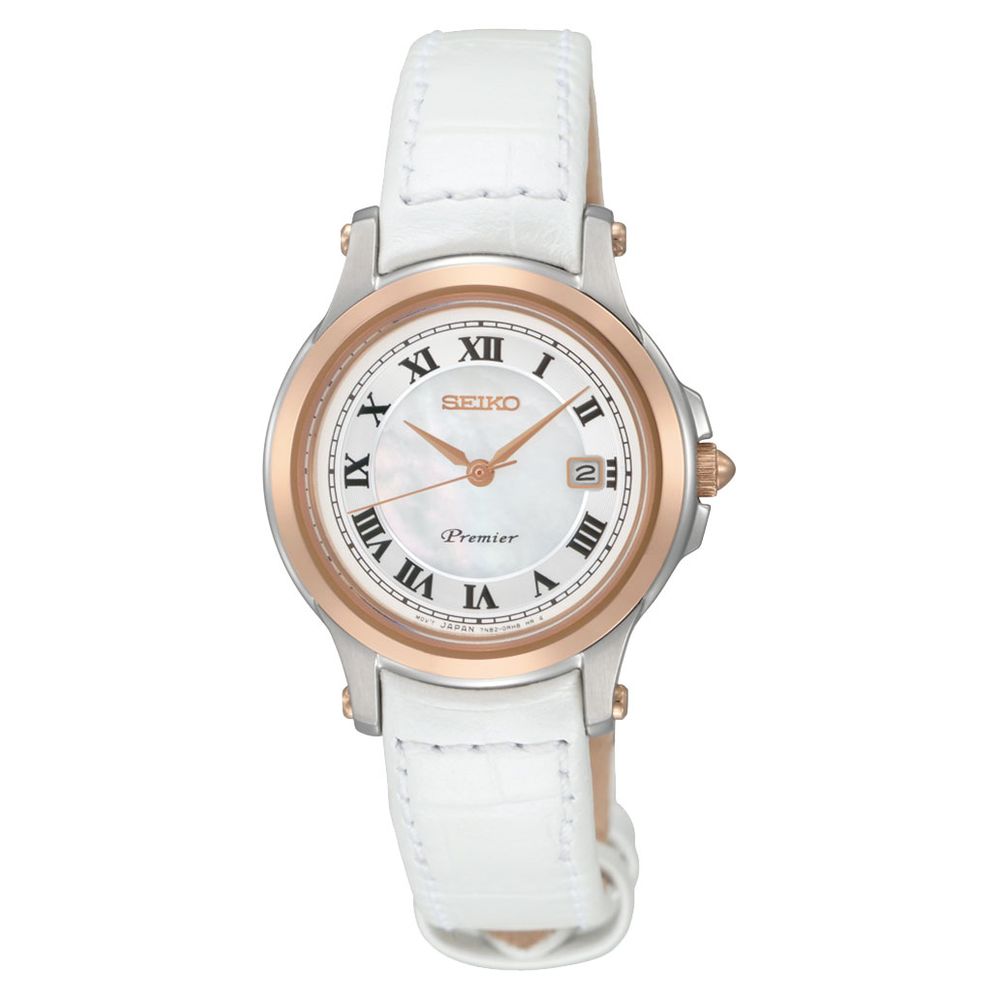 White Leather Watch