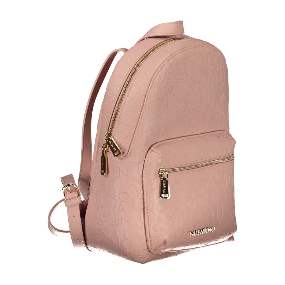 Pink Polyethylene Backpack