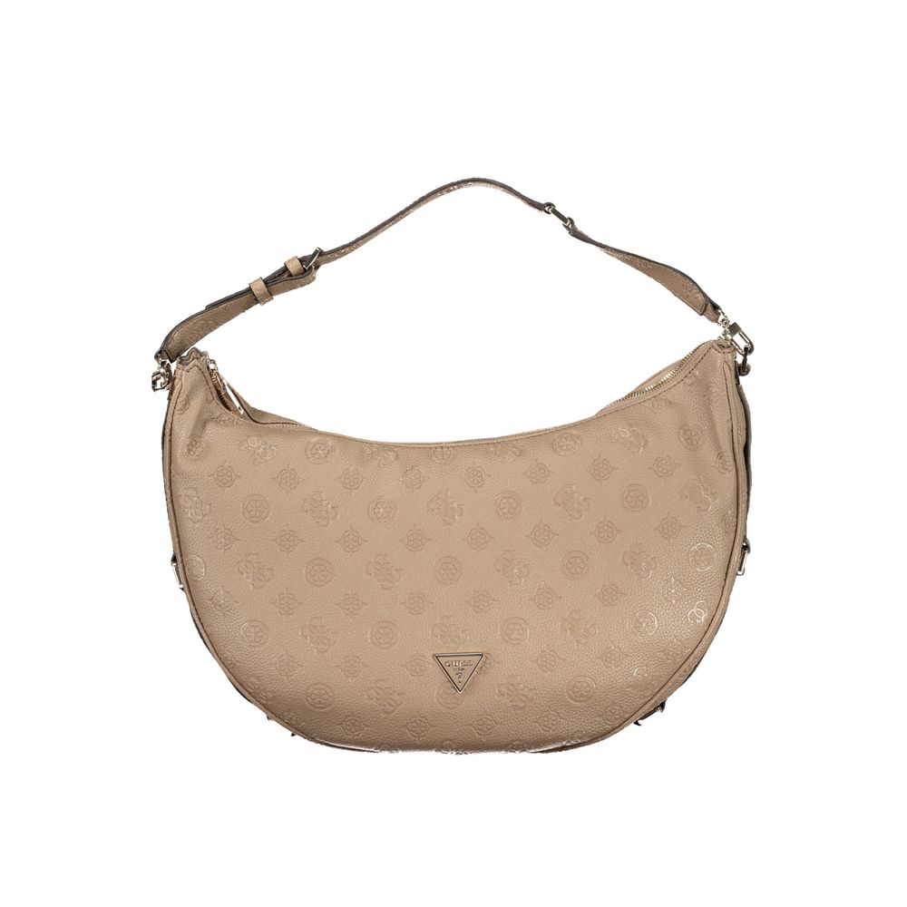 Beige Polyethylene Handbag