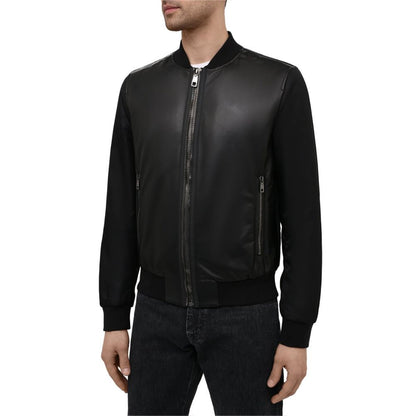 Black Leather Di Lambskin Jacket